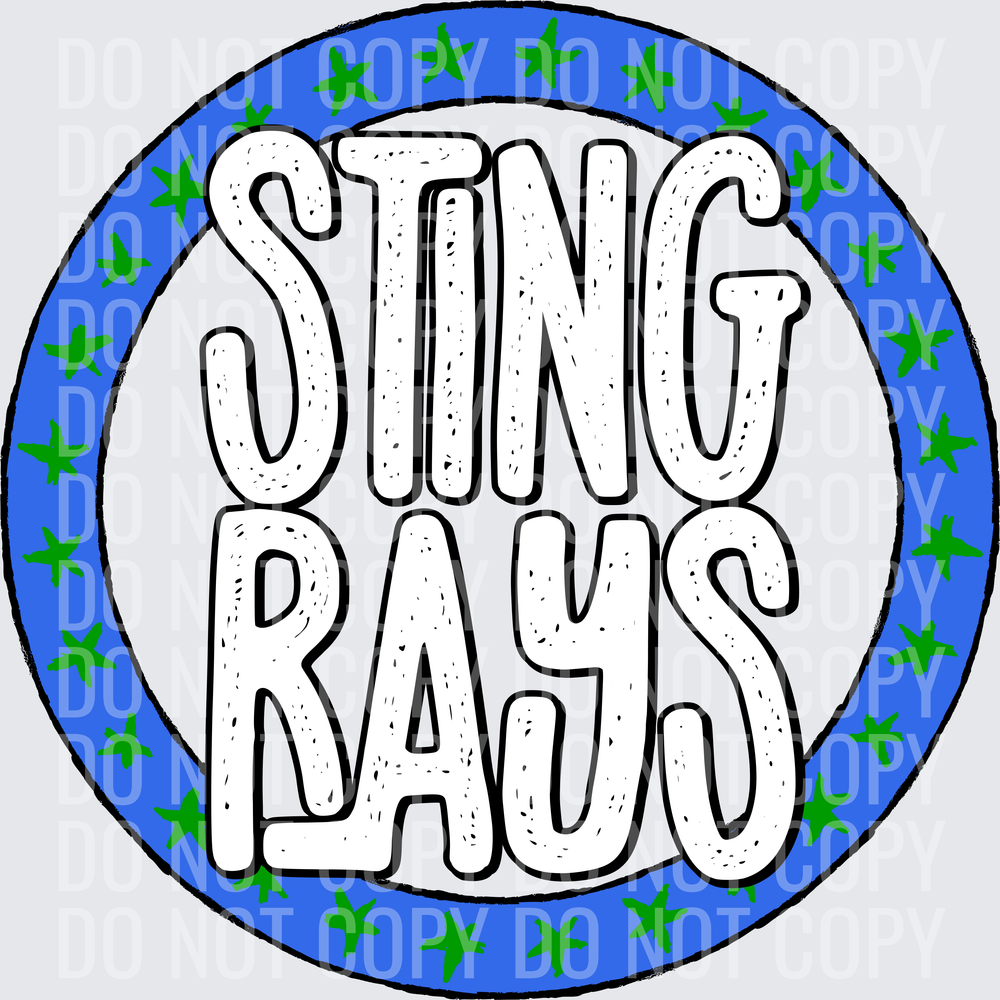 StingraysStarCircle-RoyalGreen