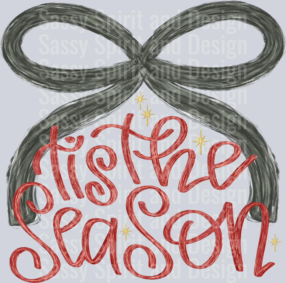 Tis The Season Bow Messy BRush