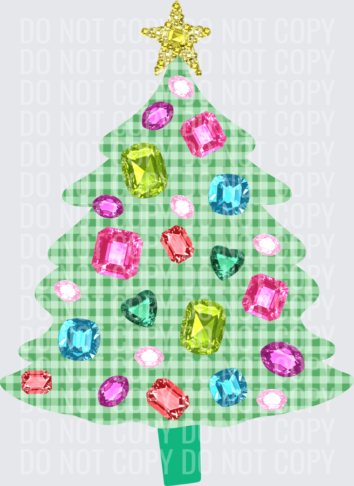 Christmas tree jeweled