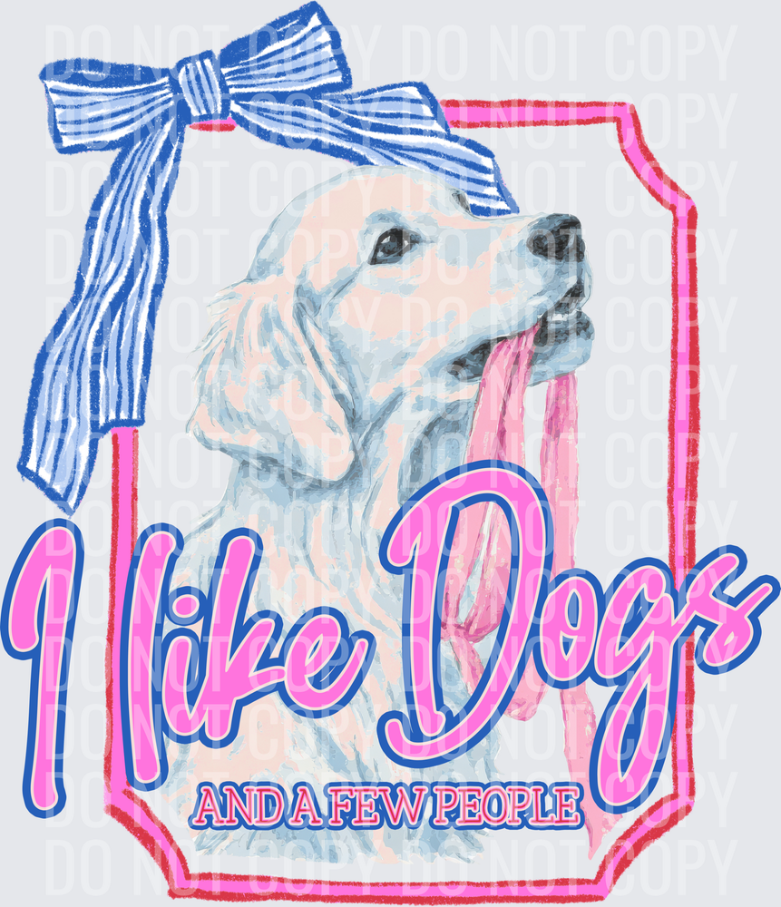 KayndiDesigns 06.26 I Like Dogs and a Few People Golden Retriever