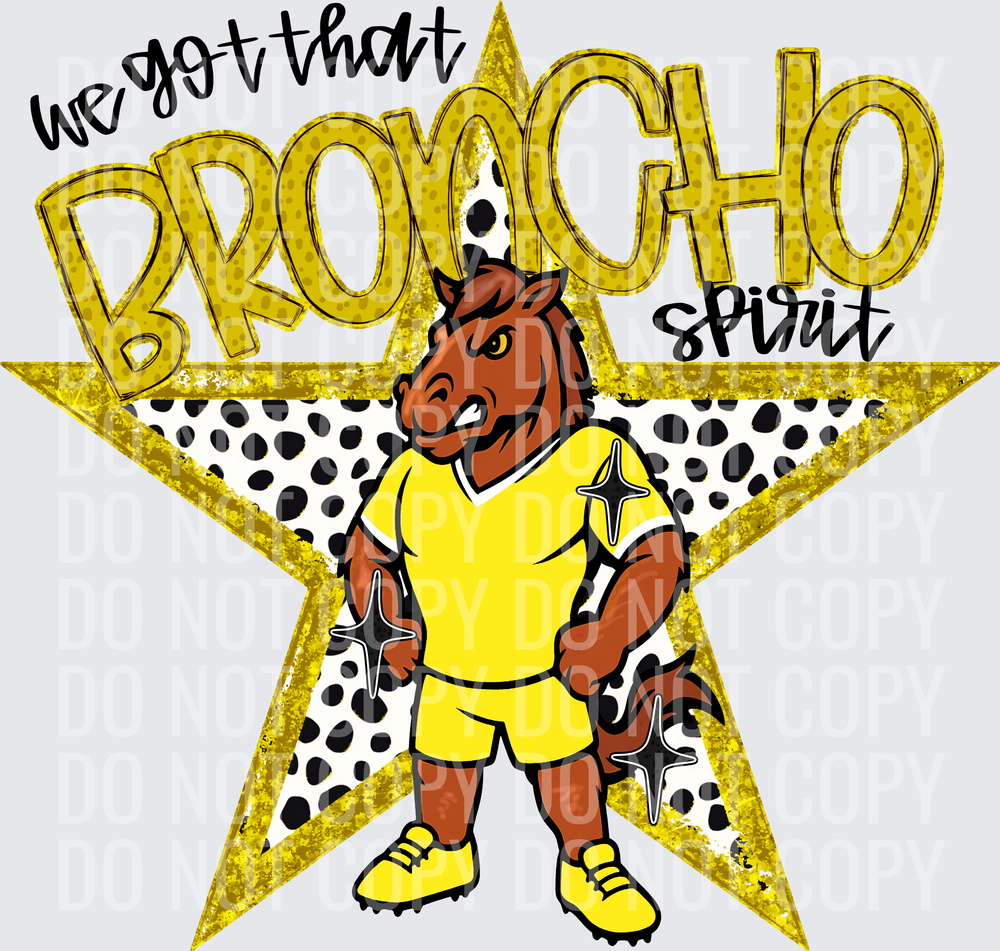 KayndiDesigns 09.26 We Got That Spirit Broncho Yellow