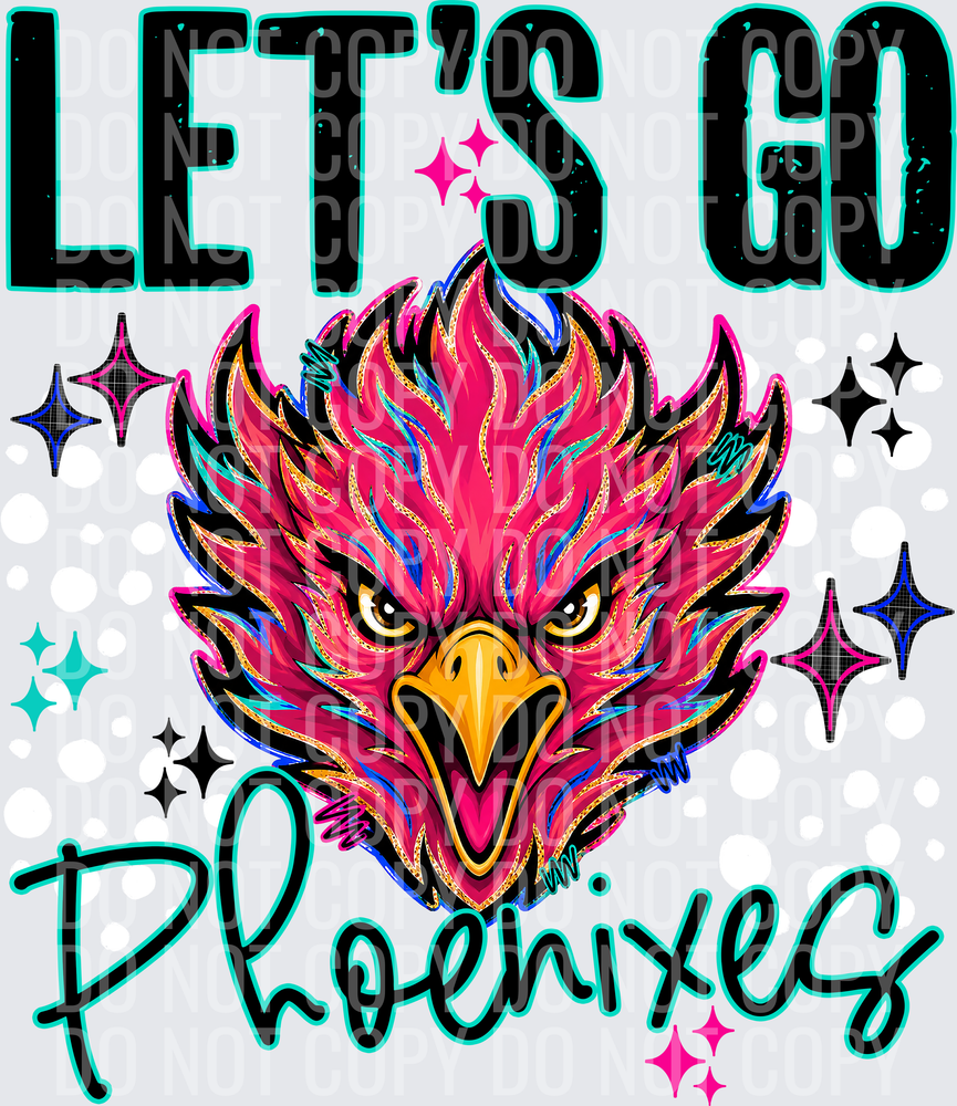 LETS GO MASCOTS PHOENIXES