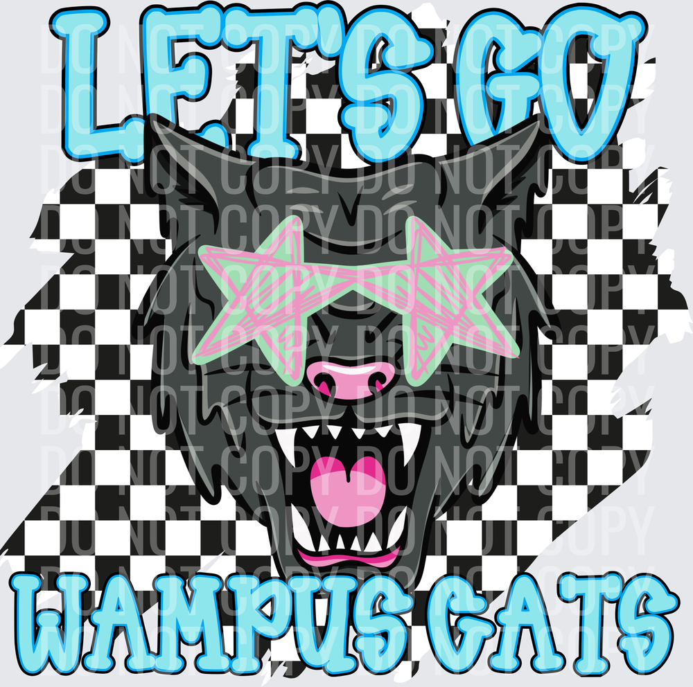 Let’s go Wampus cats checkered