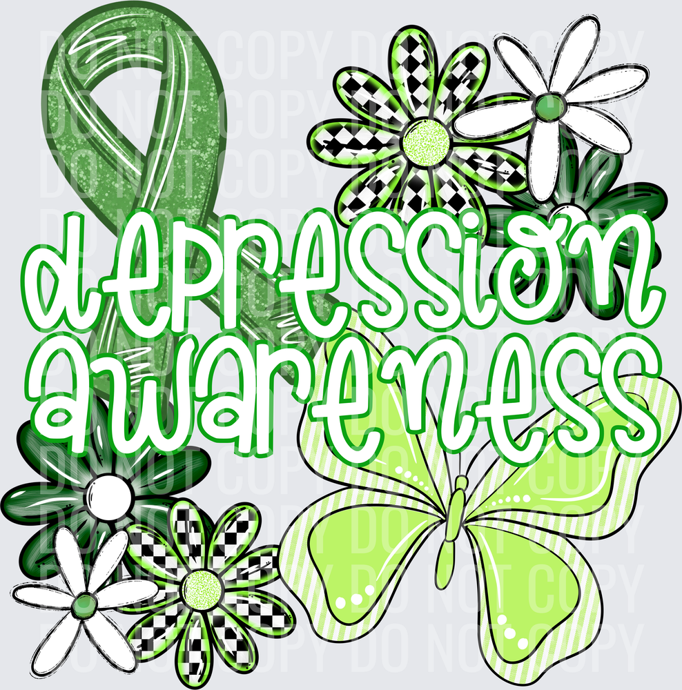 DEPRESSION AWARENESS BUTTERERFLY