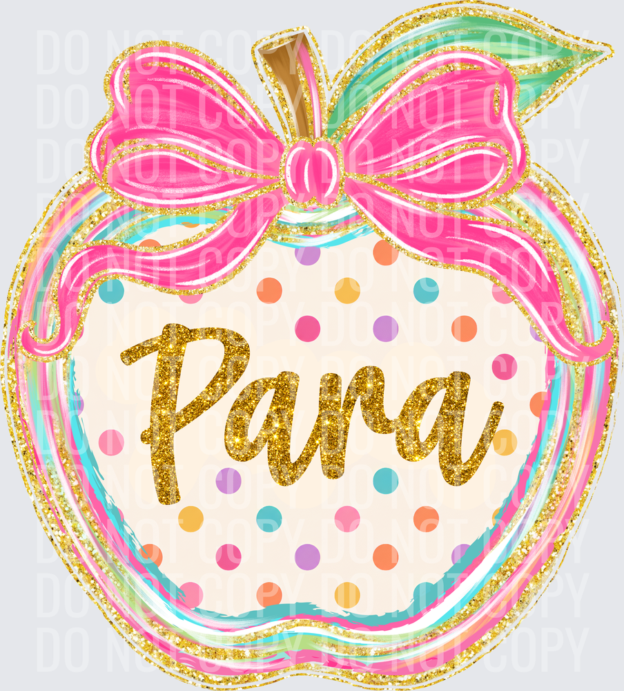 Para polka dot apple