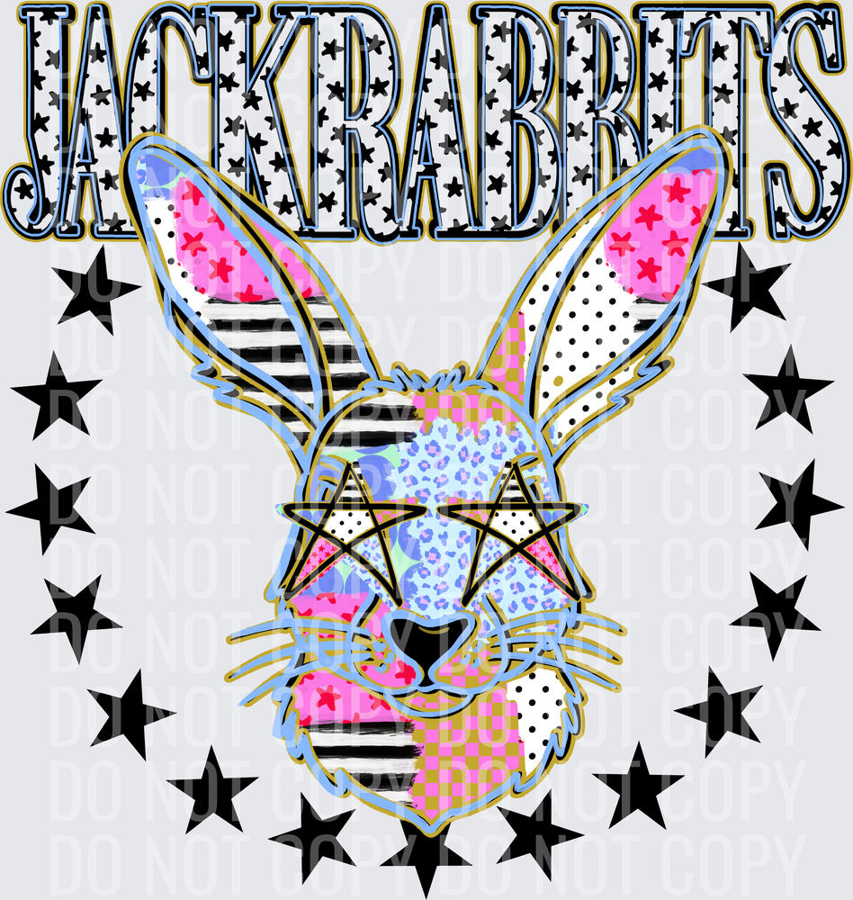 KayndiDesigns 09.26 Patchwork Varisty Stars Jackrabbits
