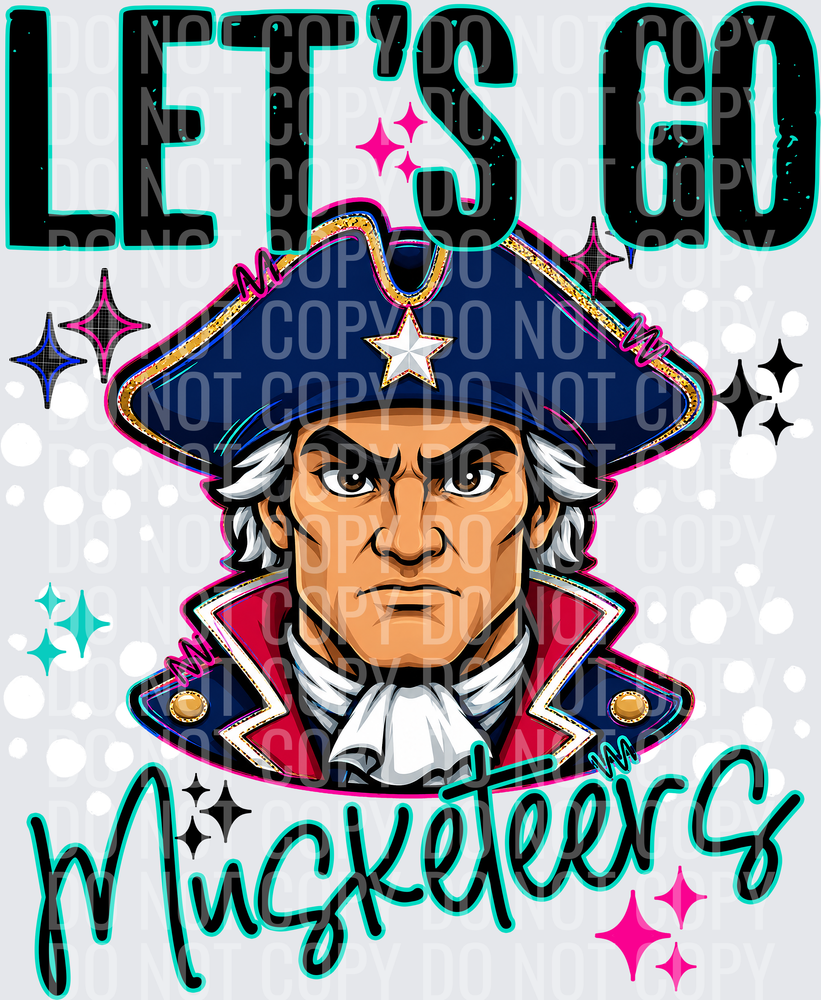 LETS GO MASCOTS MUSKETEERS