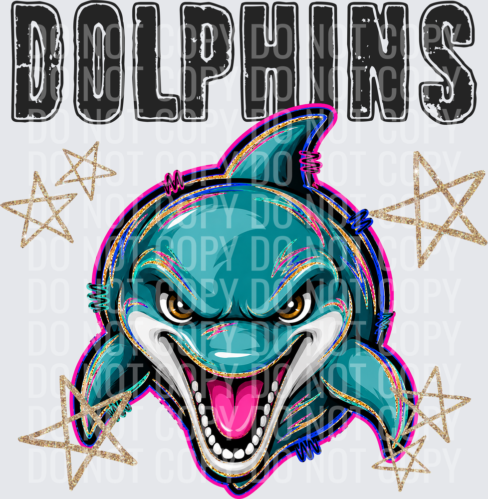 KayndiDesigns 08.26 Grunge Varsity Dolphins