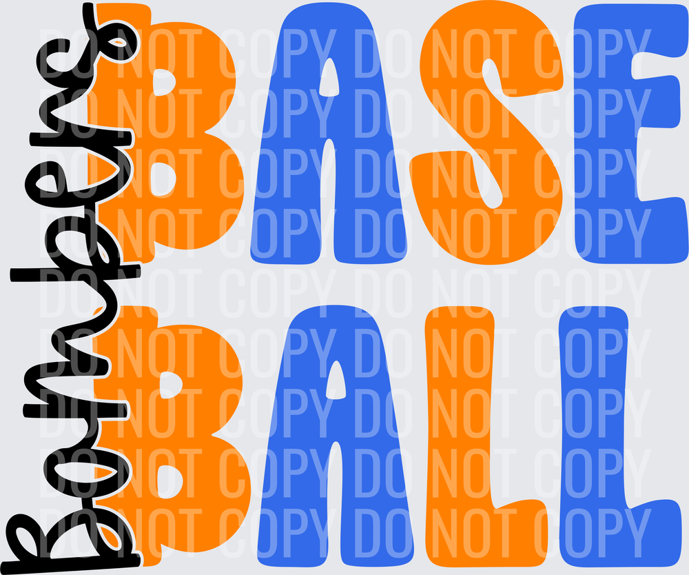 BombersBaseball-OrangeRoyal