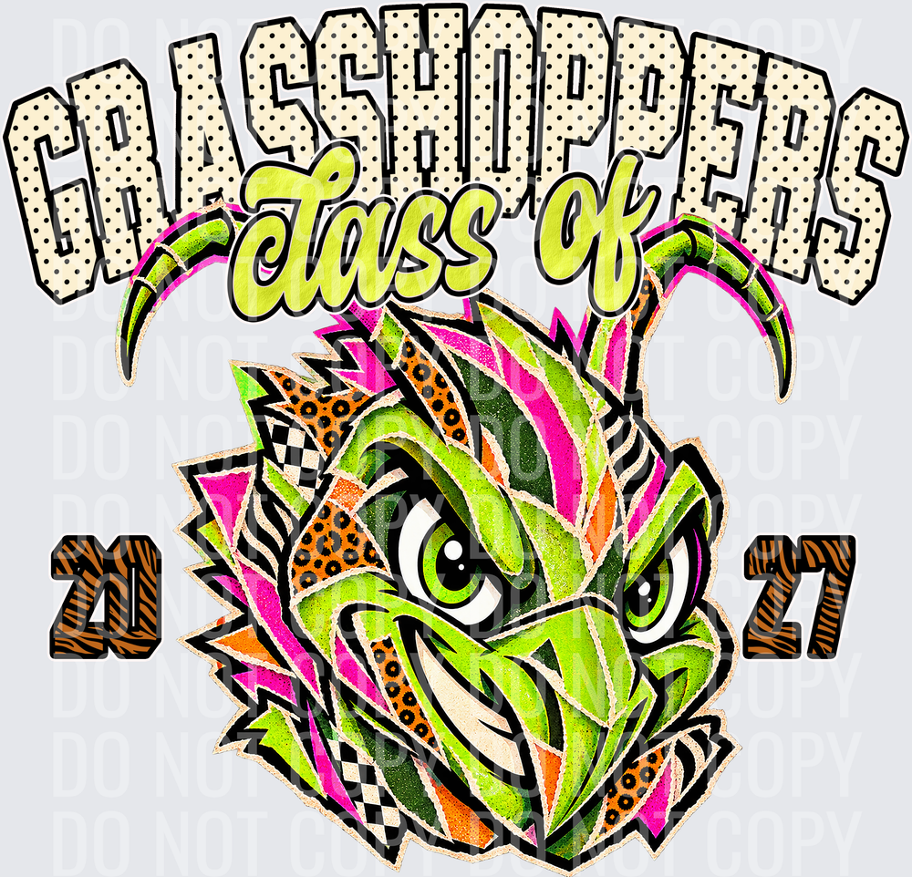 KayndiDesigns 10.26 Class of 2027 Bright Grasshoppers