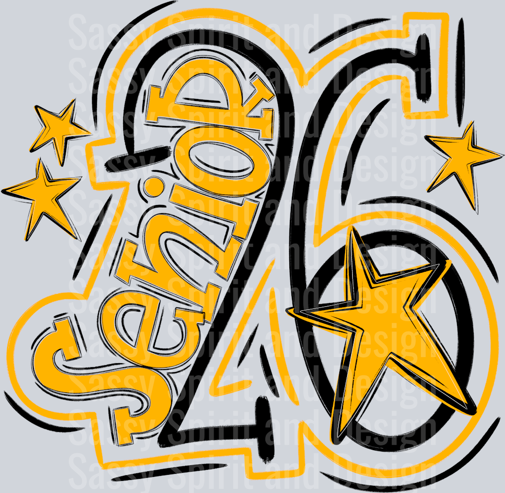 Senior 2026 Black Ath Gold