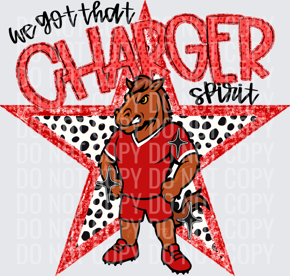 KayndiDesigns 09.26 We Got That Spirit Charger Red