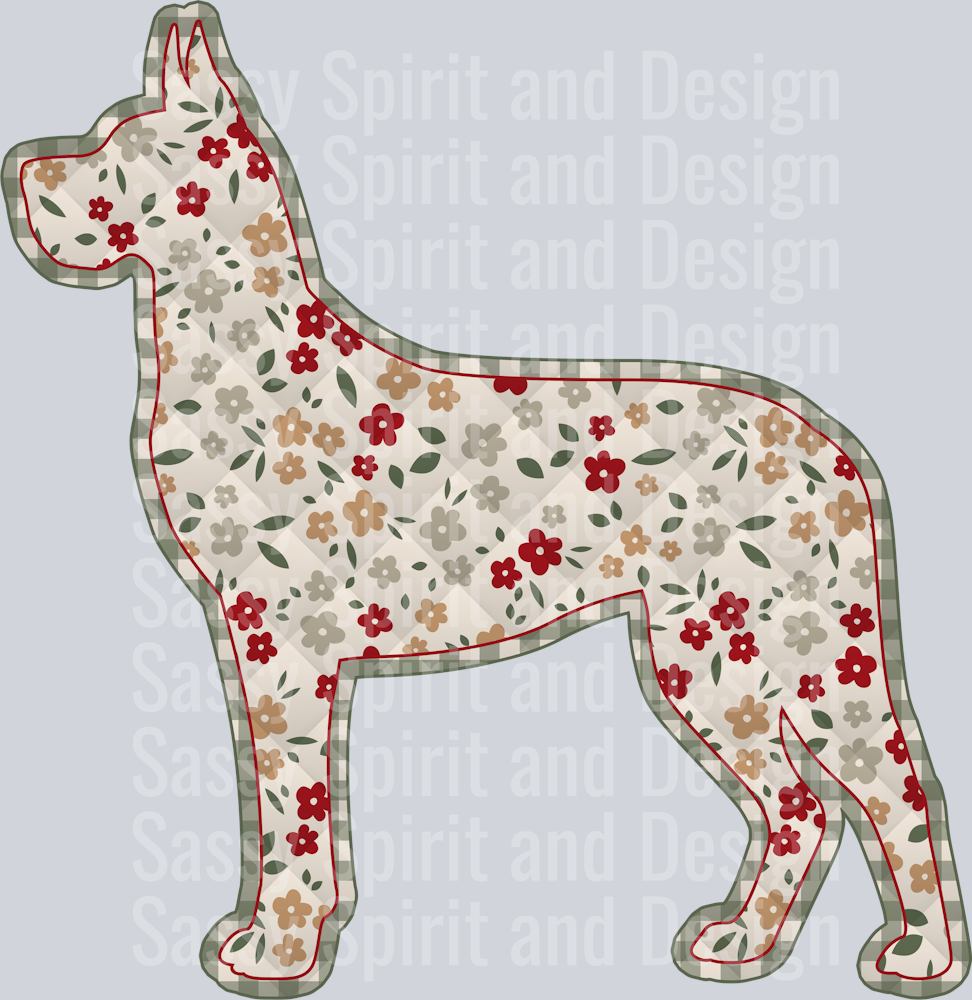 Great Dane Clipped Ears Tail