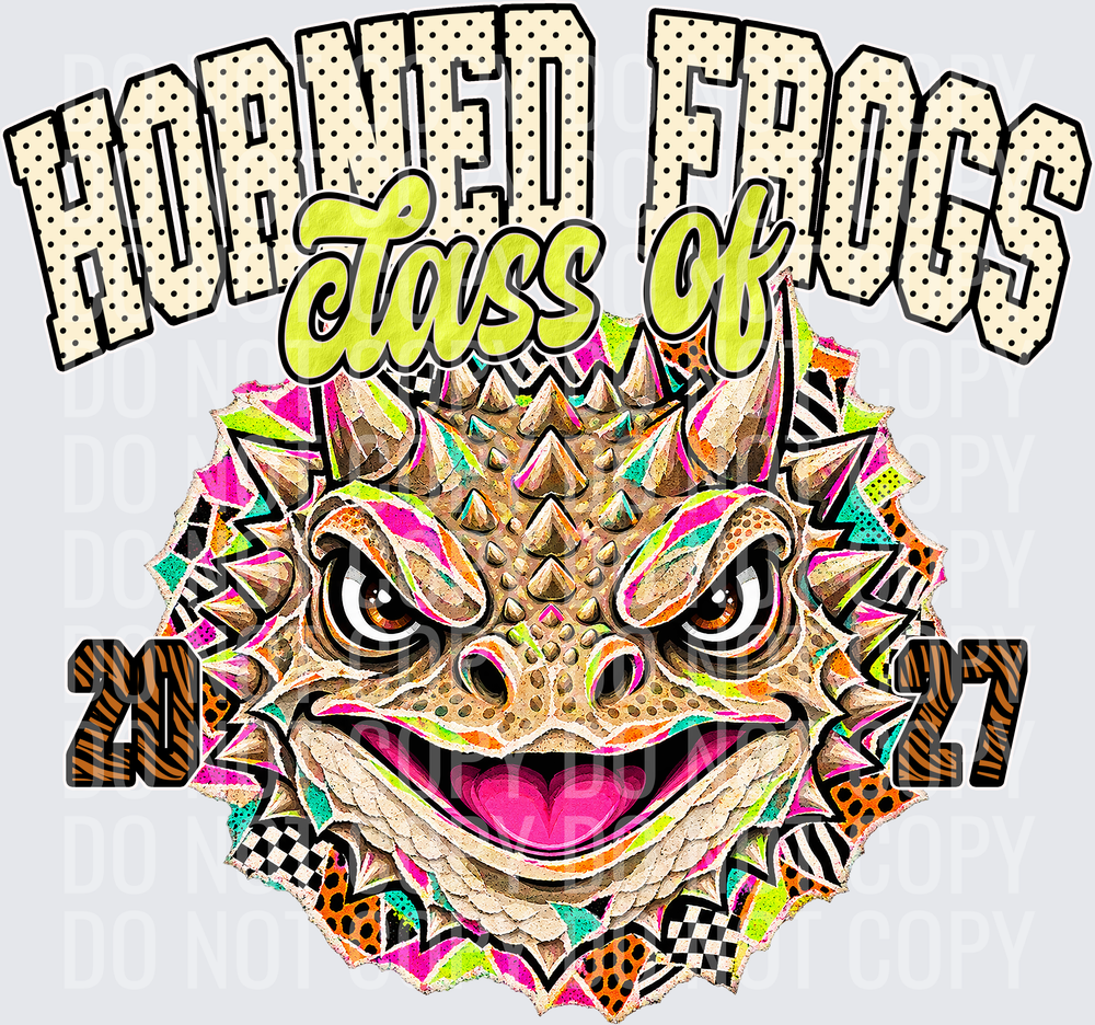 KayndiDesigns 10.26 Class of 2027 Bright Horned Frogs