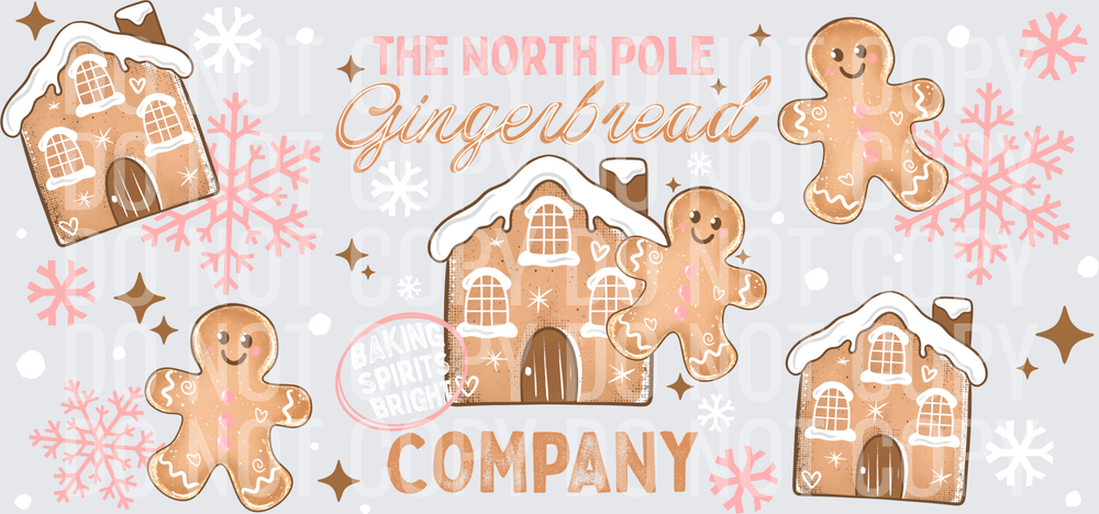North pole gingerbread 16oz wrap