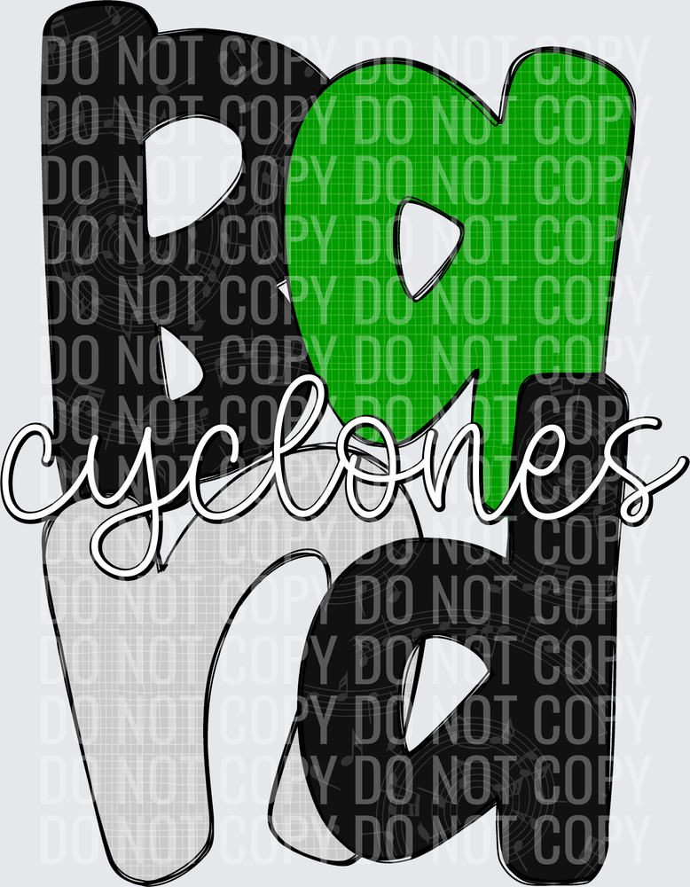 CyclonesBlackGreenSilver-Band