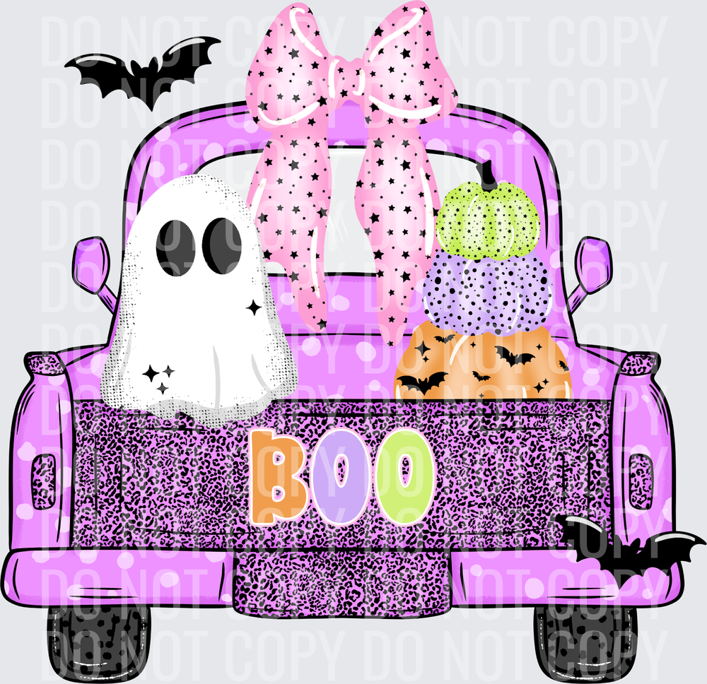 Pumpkin boo truck