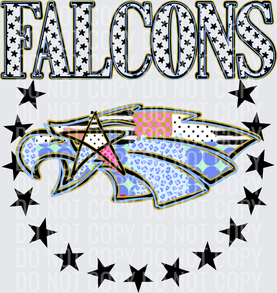 KayndiDesigns 09.26 Patchwork Varisty Stars Falcons 2