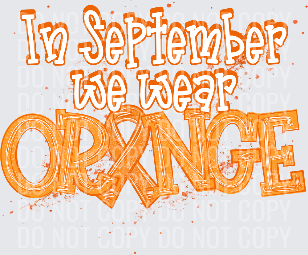 IN SEPTEMBER ORANGE