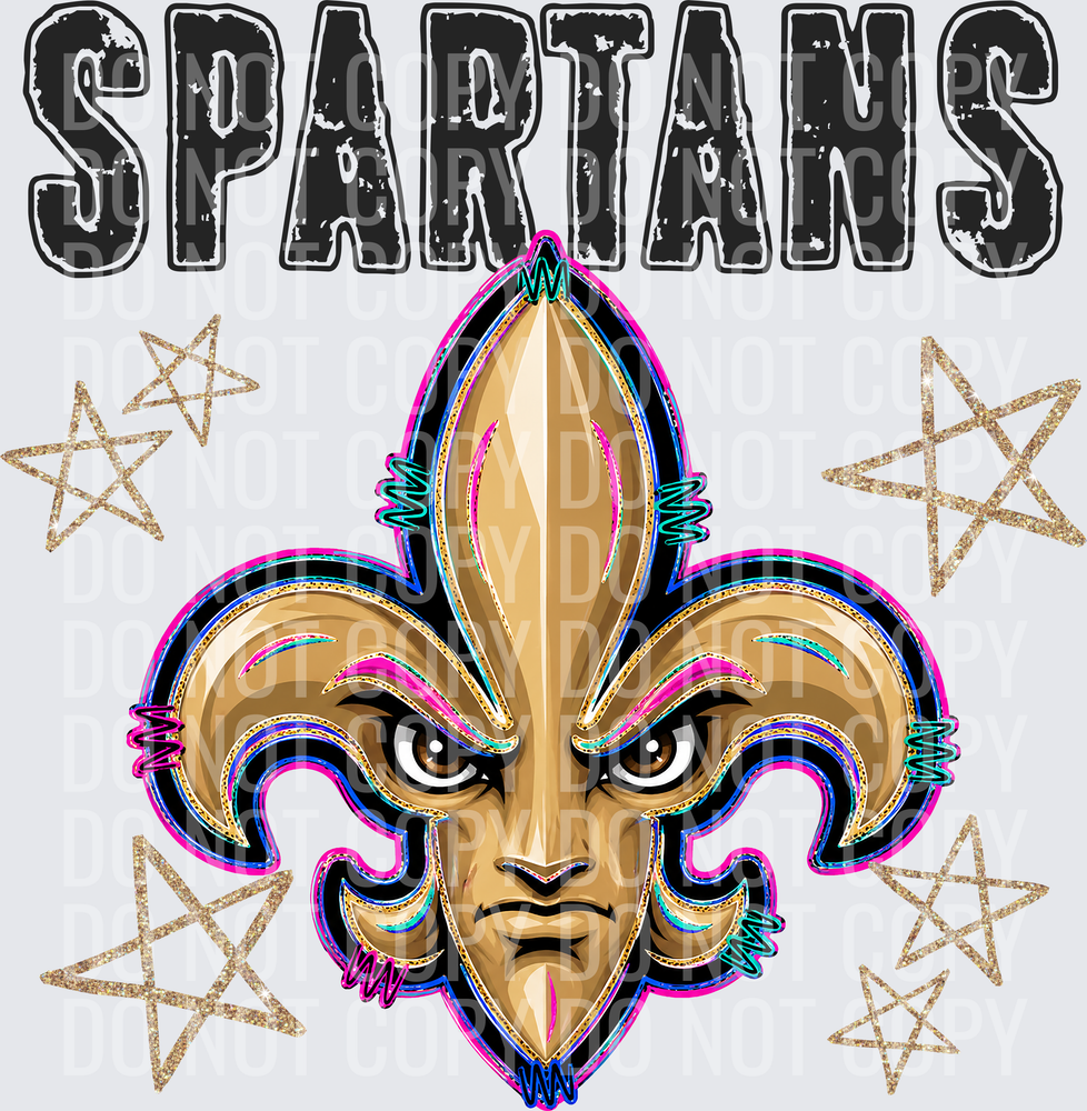 KayndiDesigns 08.26 Grunge Varsity Spartans