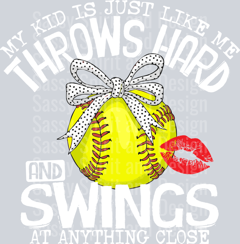 My Kid is Just Like Me Softball2