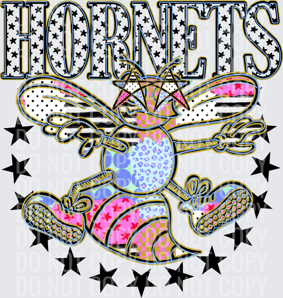 KayndiDesigns 09.26 Patchwork Varisty Stars Hornets 2