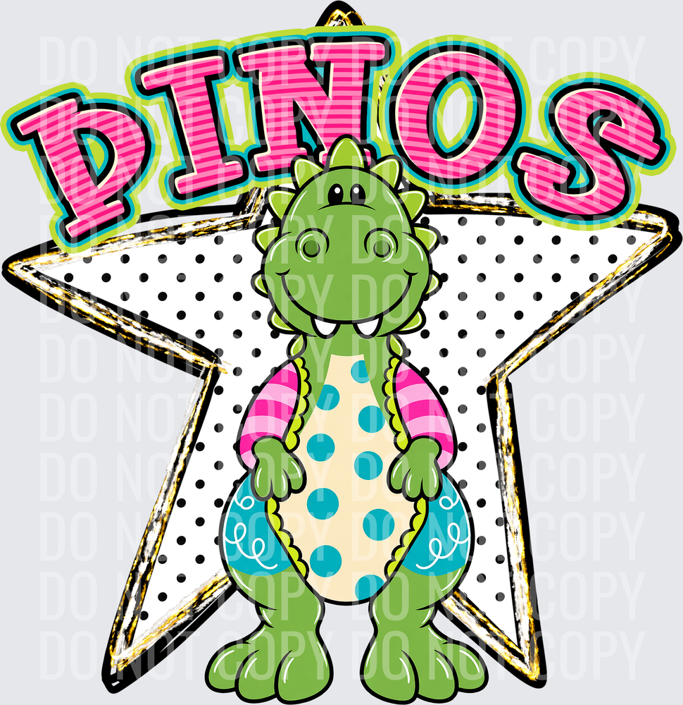 KayndiDesigns 10.26 Pattern Parade Star Dinos