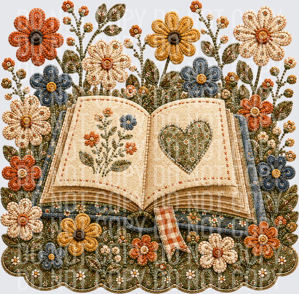 books and flowers