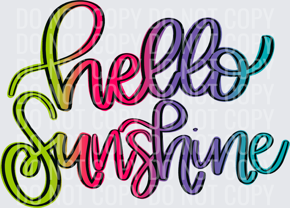 rainbow hello sunshine