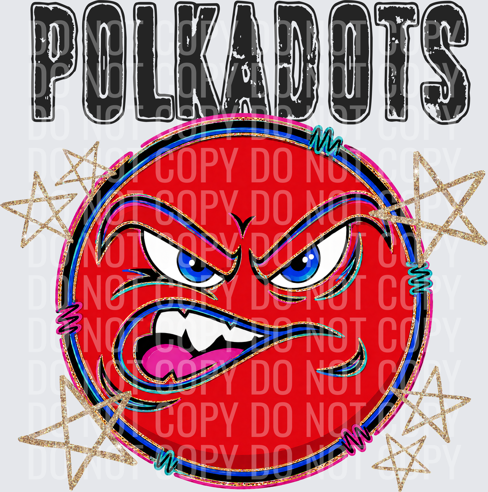 KayndiDesigns 08.26 Grunge Varsity Polka Dots