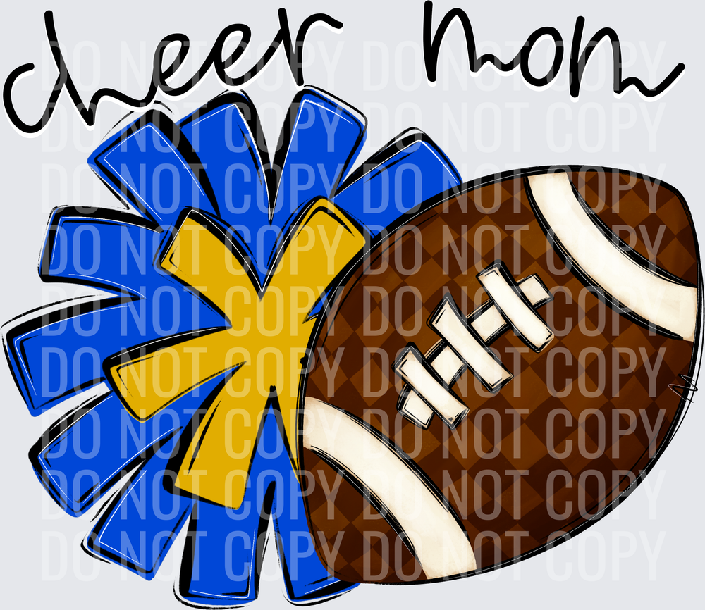 Cheer Mom - CC0926-0022 - Royal-Mustard