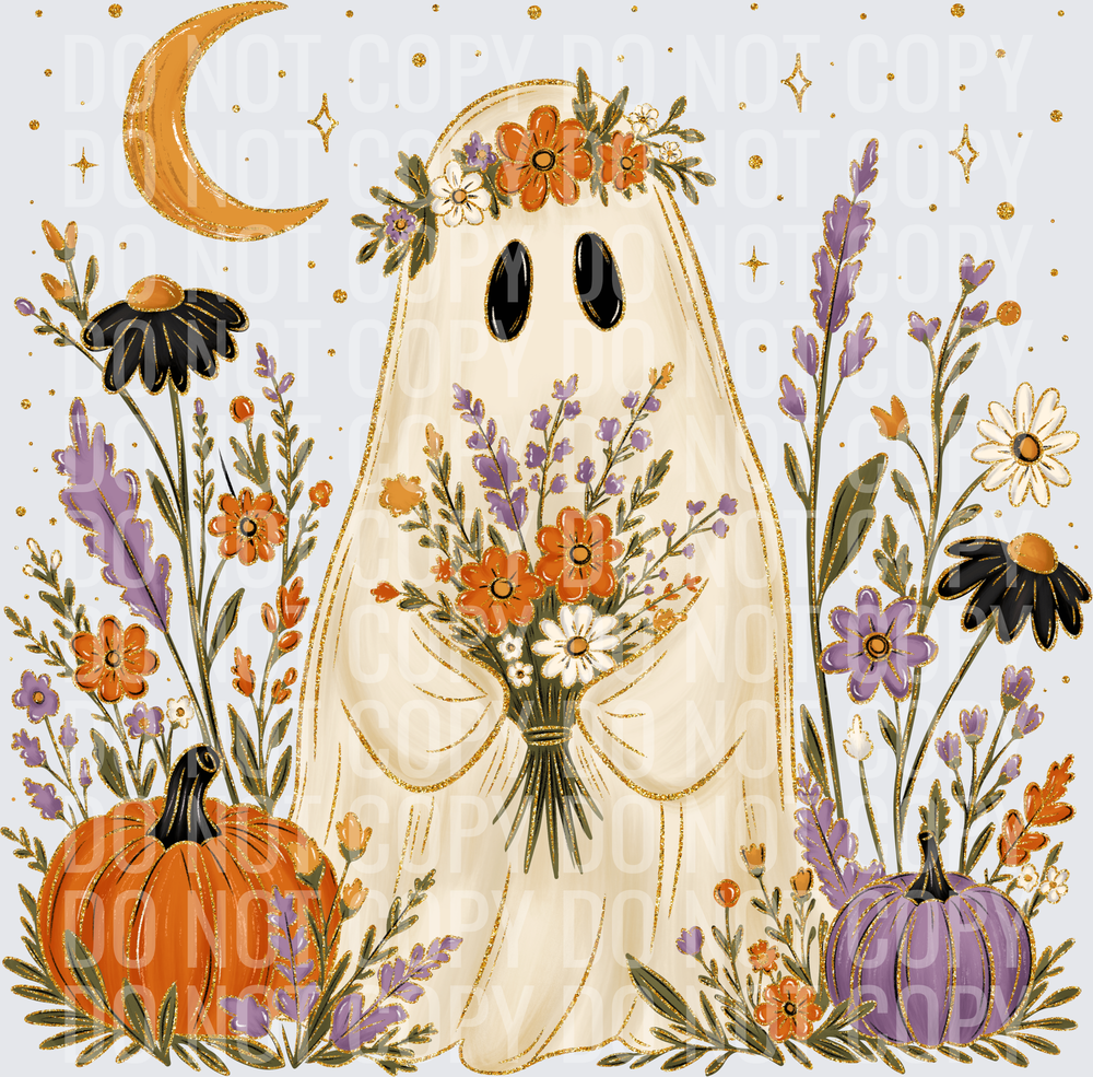 Glitter Wildflower Ghost