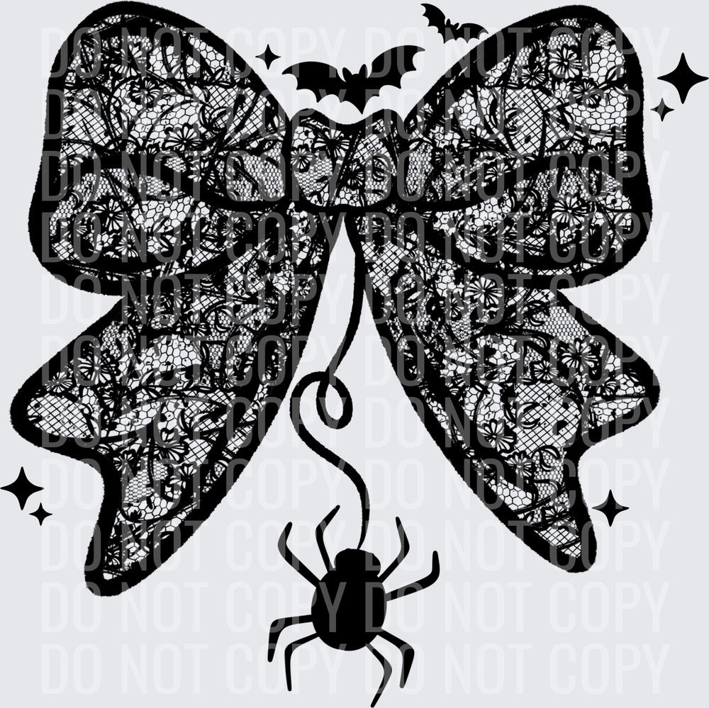 Lace_Bow_Single_Color_Black