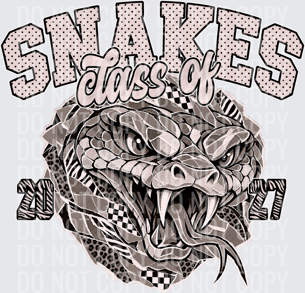 KayndiDesigns 10.26 Class of 2027 Neutral Snakes