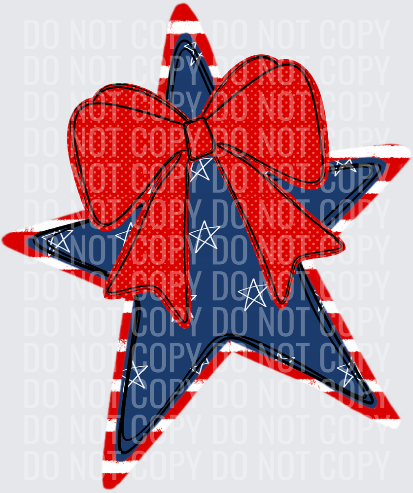 Star red bow