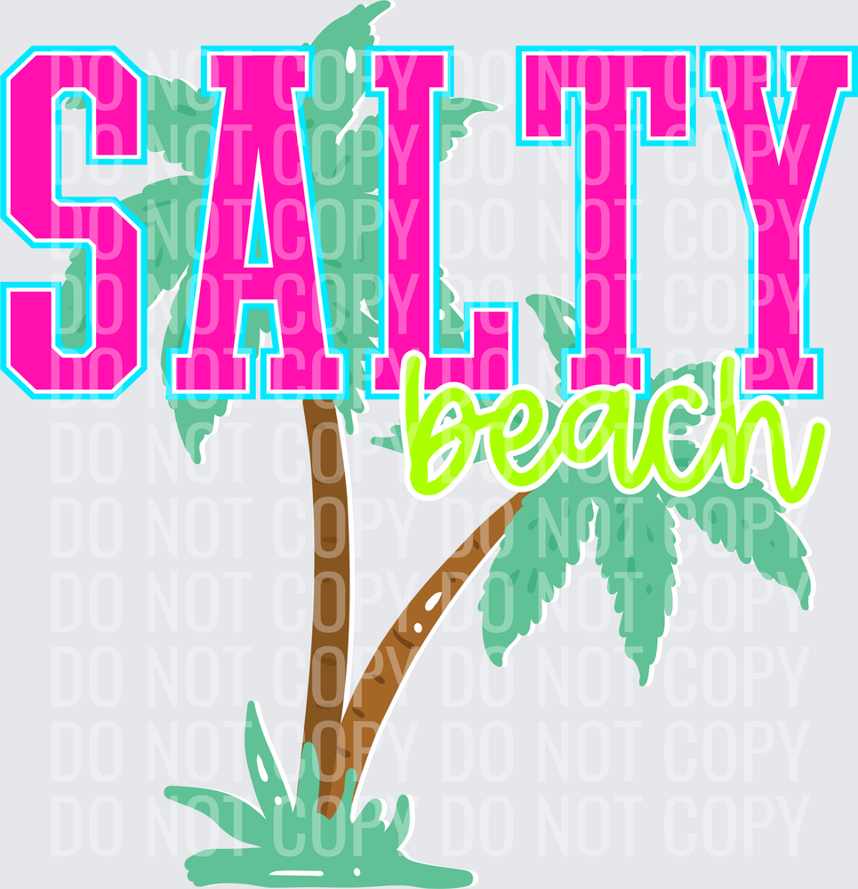 Salty beach