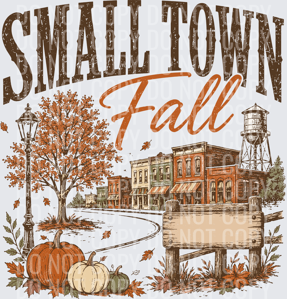 Customizable Small Town Fall
