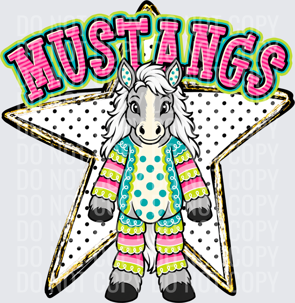 KayndiDesigns 10.26 Pattern Parade Star Mustangs