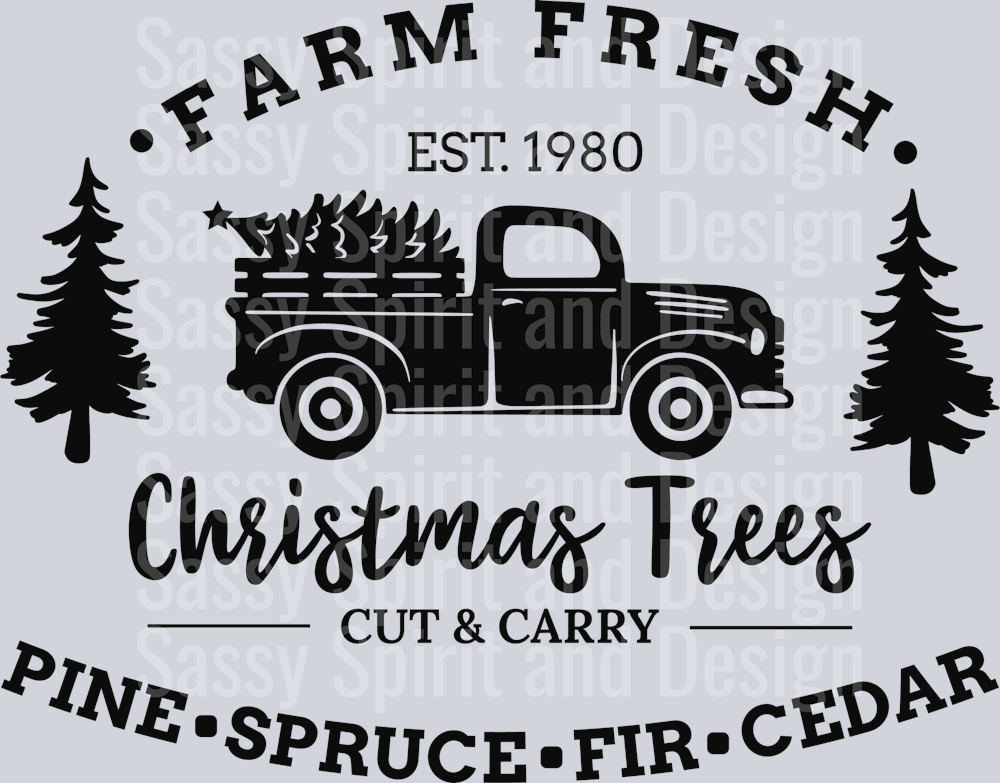 farm fresh christmas trees black