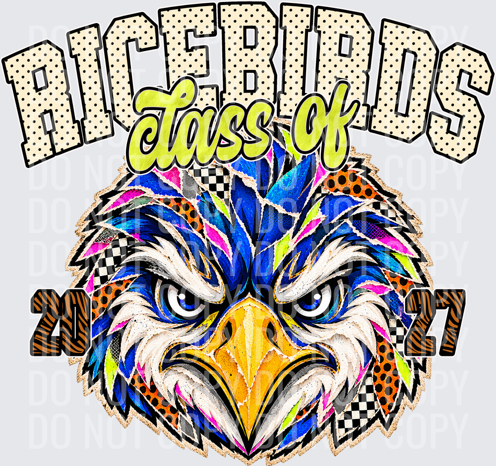 KayndiDesigns 10.26 Class of 2027 Bright Ricebirds