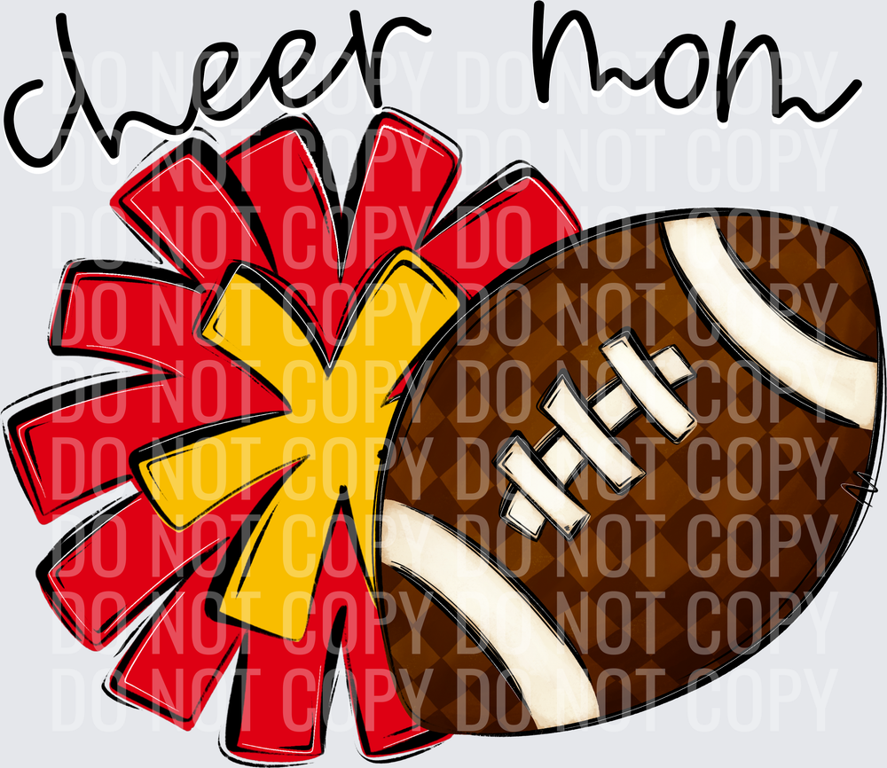 Cheer Mom - CC0926-0022 - Red-Yellow Gold