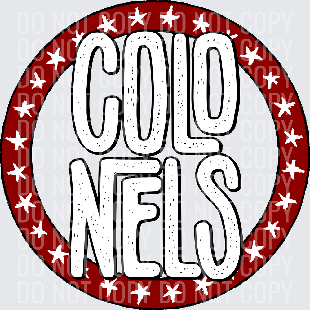 ColonelsStarCircleMaroonWhite
