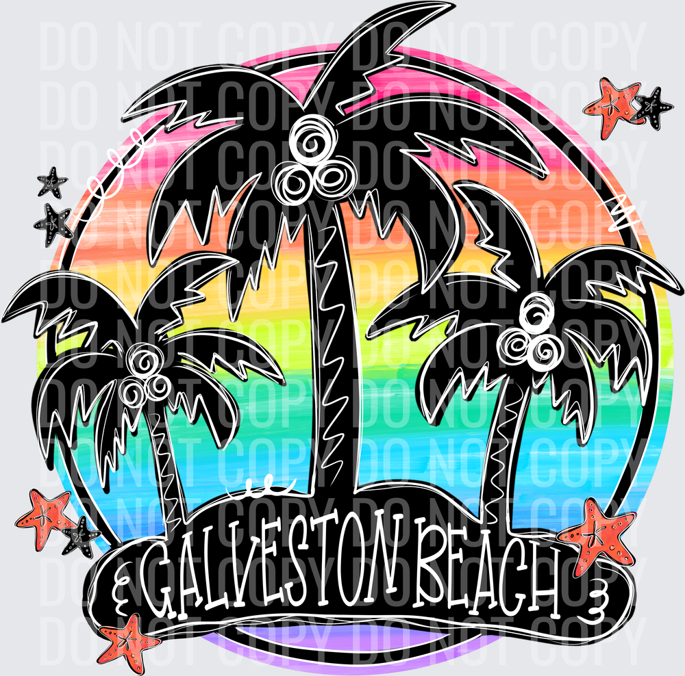 SUMMER BEACH GALVESTON BEACH