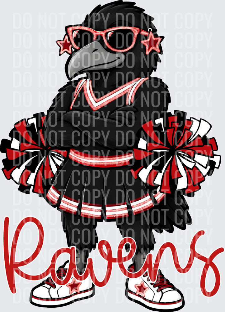 Ravens Cheer Red Black