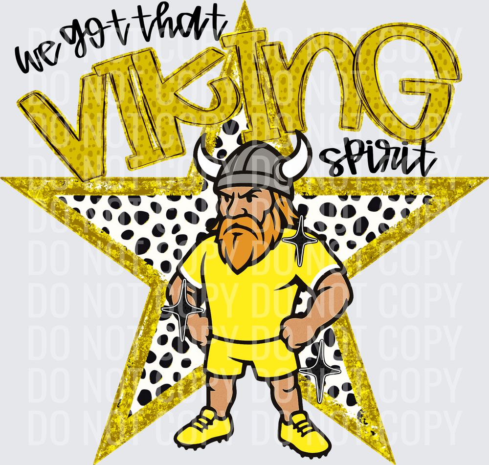 KayndiDesigns 09.26 We Got That Spirit Viking Yellow