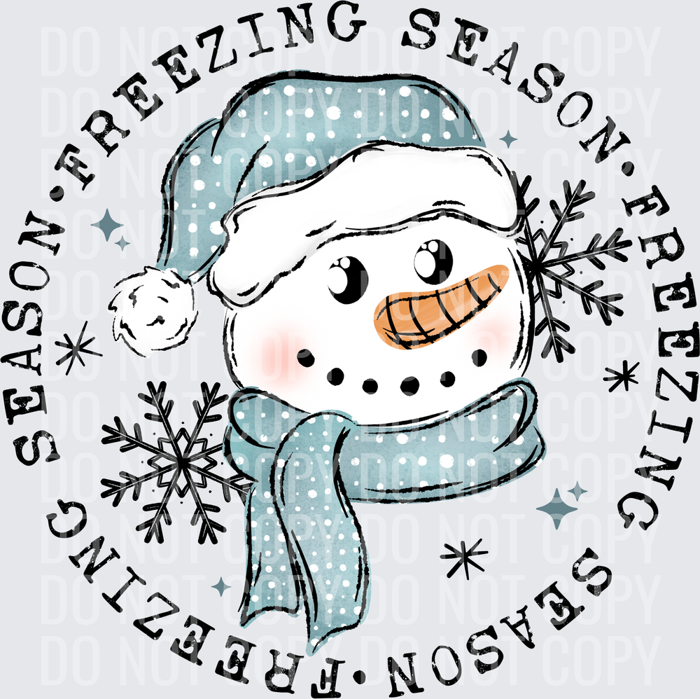 Freezing_Season_Snowman_Circle_Black