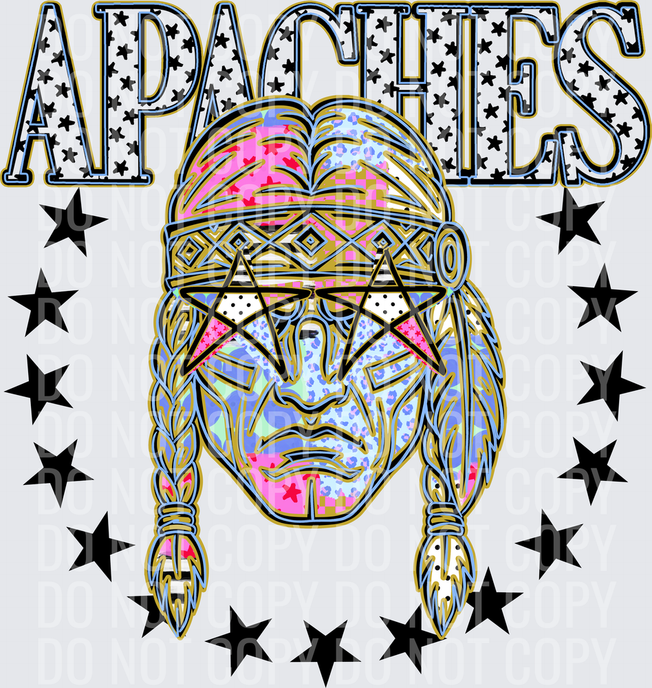 KayndiDesigns 09.26 Patchwork Varisty Stars Apaches