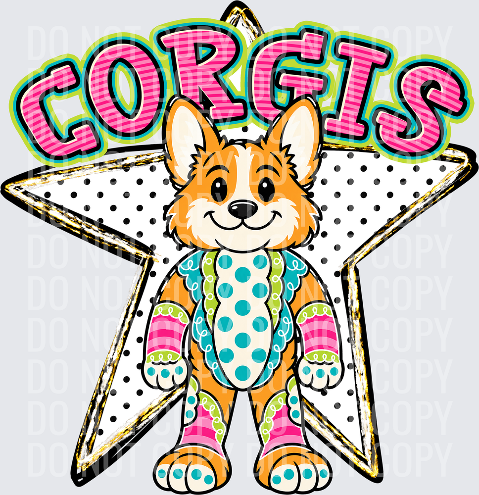 KayndiDesigns 10.26 Pattern Parade Star Corgis