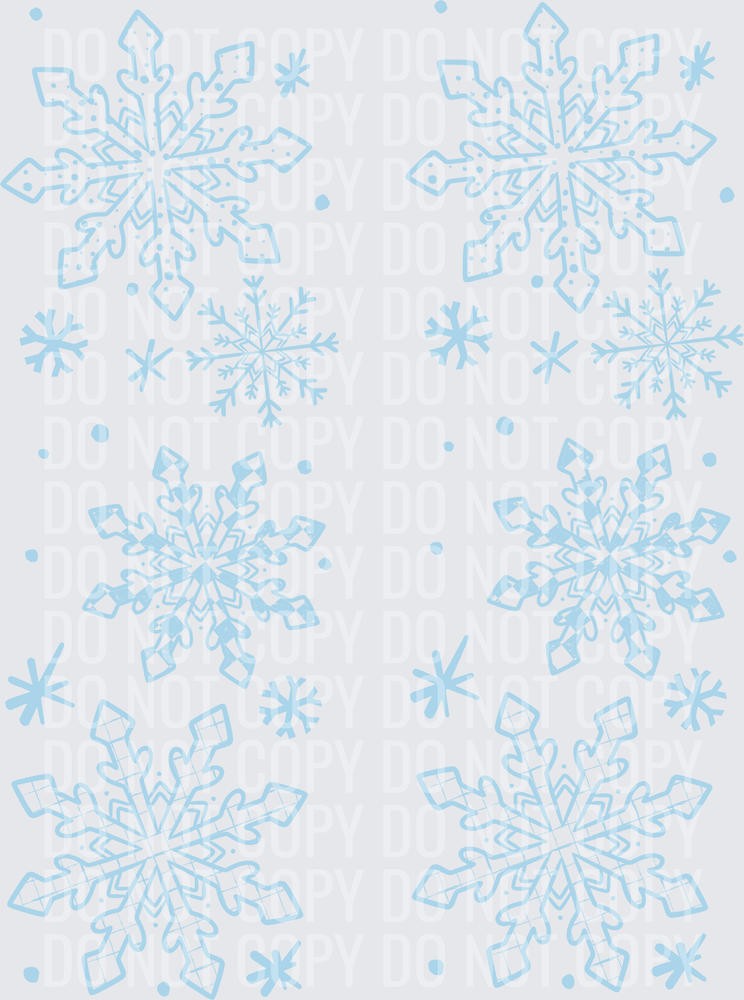 Let it snow sleeves light blue