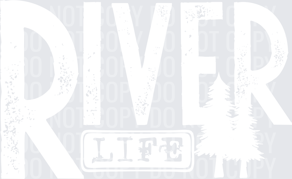 River life white single color